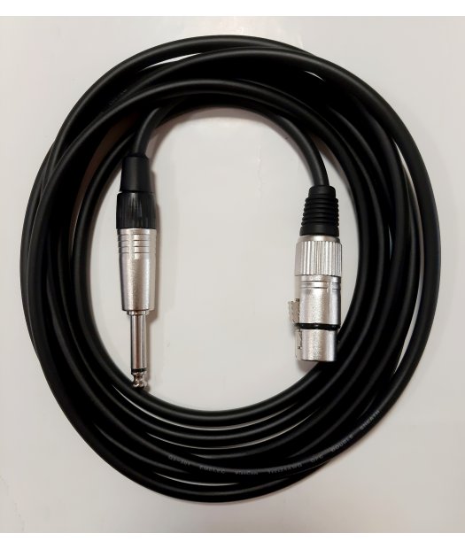 cable microfono 10mts. cannon-jack